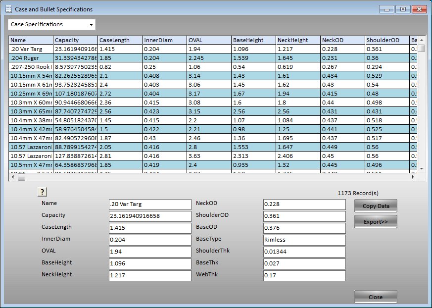 Case Specifications